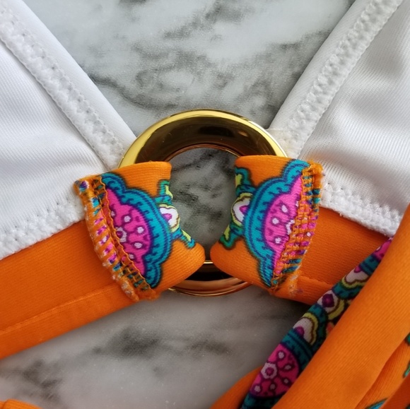 Victoria's Secret Paisley Triangle Bikini Top, Sm - Picture 5 of 8